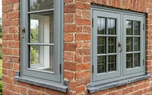 Finished window frame ready for inspection