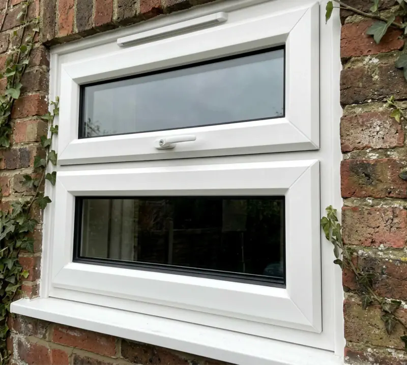 uPVC windows on a family home