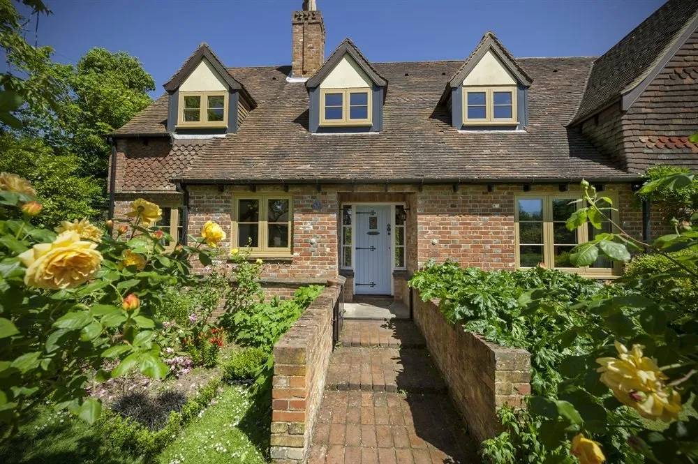 White flush casement windows