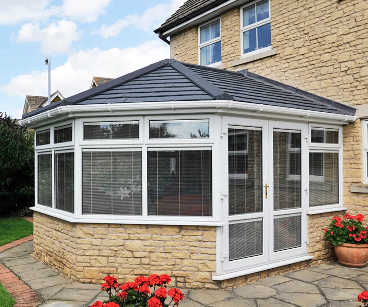 Tiled conservatory roof on a UK home