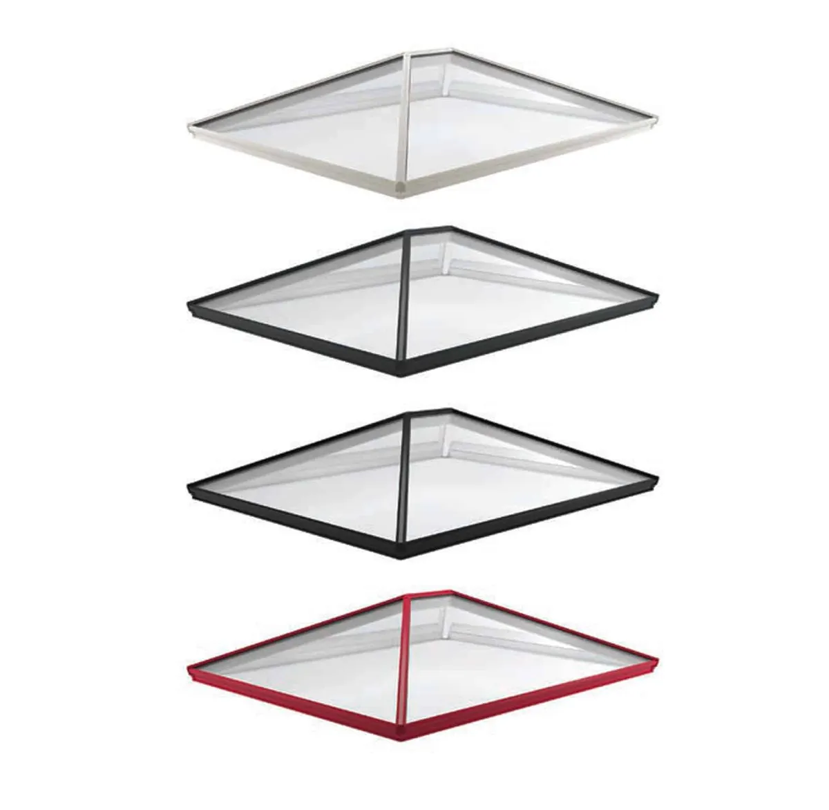 Glass roof lantern detail from inside