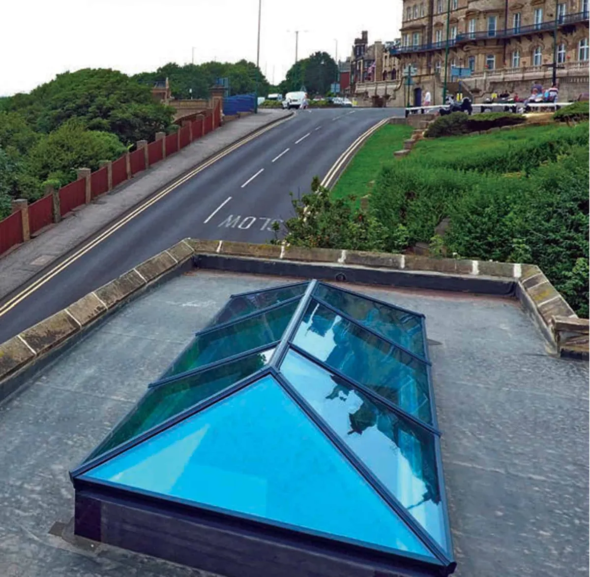 Roof lantern over a living space